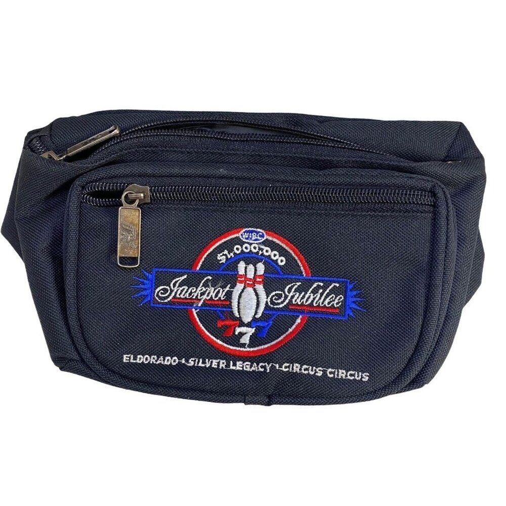 #4663 CIRCUS CIRCUS  Jackpot Jubilee black fanny pack new